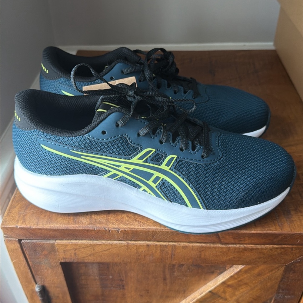 ASICS Teal and Black gel-excite sneakers